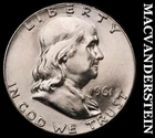 1961 Silver Franklin Half Dollar - Choice Gem Brilliant Unc  Lustrous  #G8433