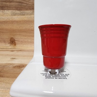 Nora Fleming Mini Fill Me Up - Red Solo Cup A144 Hand-Painted Platter Charm NWT