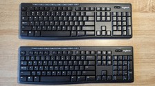LOT of 2 - Logitech MK270 wireless keyboards ONLY -- No mouse -- No USB Receiver