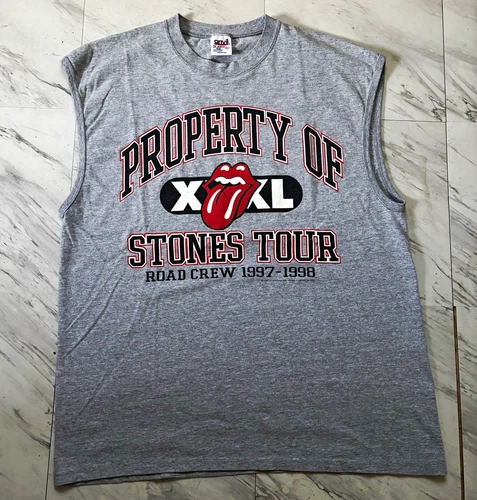 90’s Rolling Stones Tour Road Crew Sleeveless Tee XL Vintage vintage concert t-shirt, vintage, size XL, single stitch, B+ condition