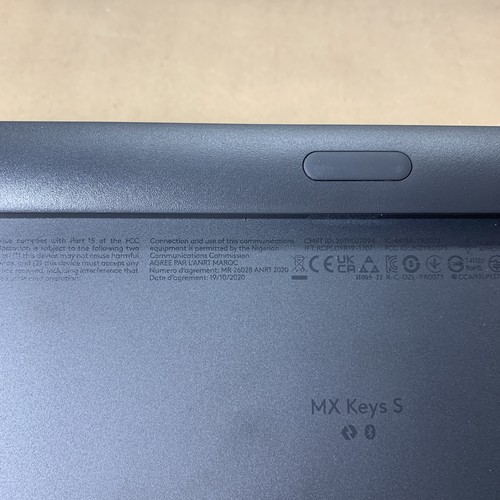 Logitech MX Keys S Wireless Keyboard Graphite YR0073 Broken Cap NO Dongle Works - Picture 10 of 20