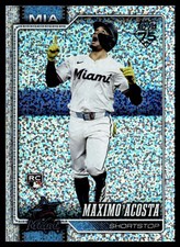 2026 Topps Confetti Parrallel Maximo Acosta Rookie Miami Marlins #172