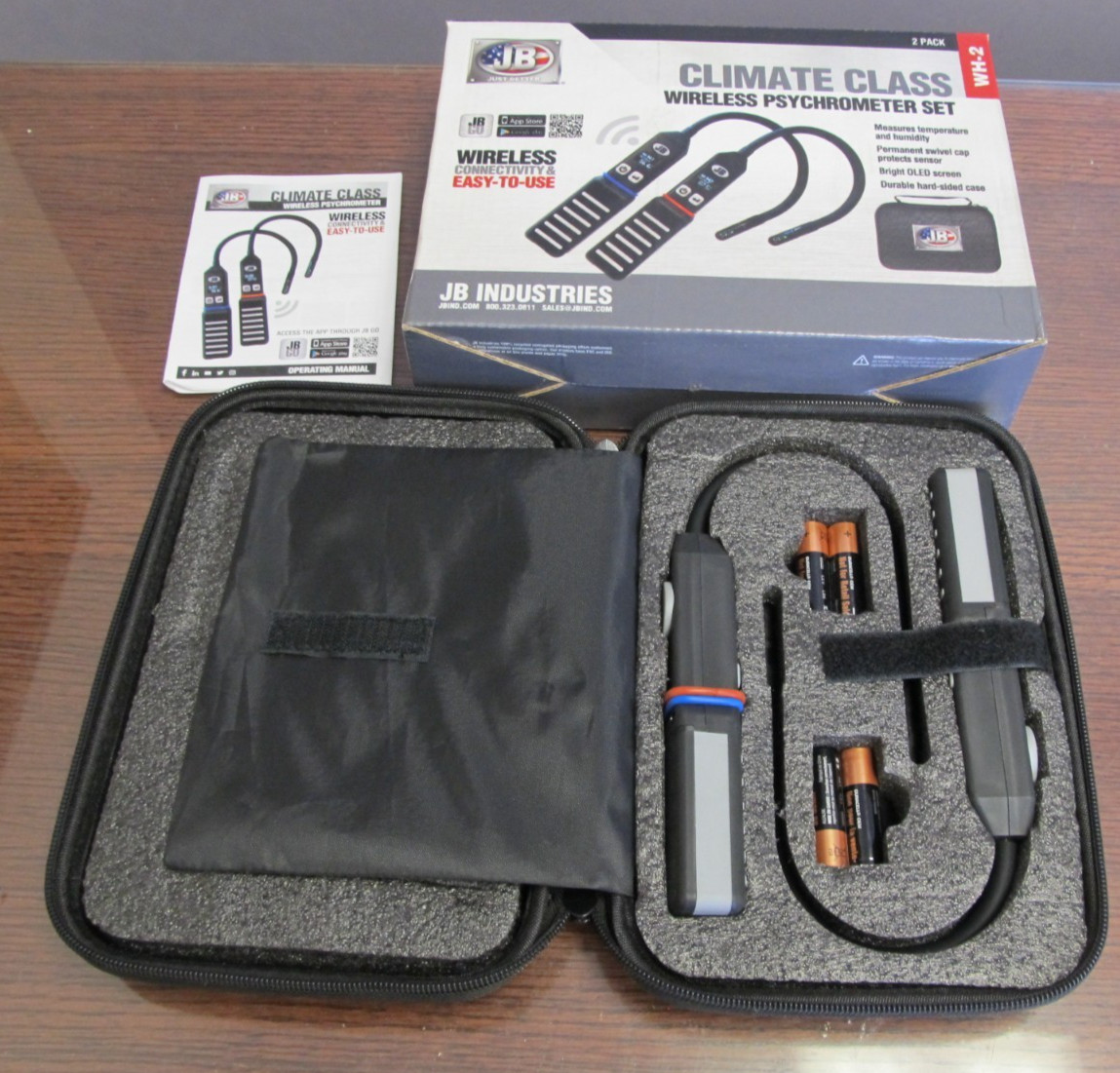 JB Industries WH-2 CLIMATE CLASS Psychrometers, 2 Pack, New Open Box