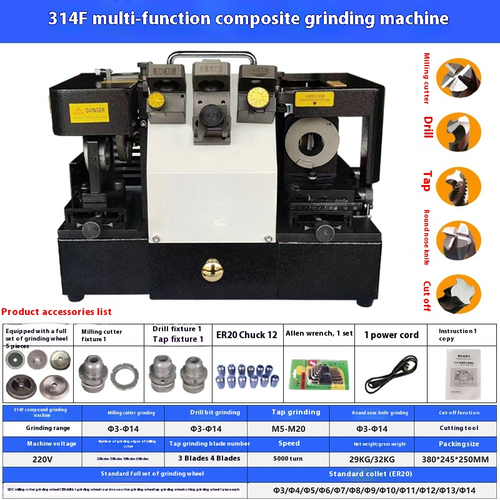 Affilatrice per trapano 220 V da 1 mm a 14 mm torsione punte per trapano smerigliatrice - Foto 12 di 12