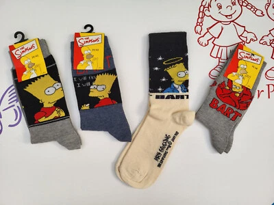Socken Kindersocken The Simpsons 1 Paar oder 3 Paar Größe 35/38 und 39/42