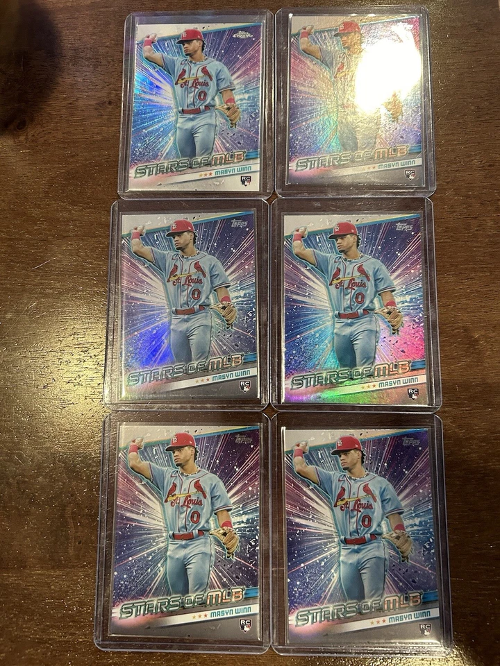 2024 Topps Series 2 - Masyn Winn - Cardinals - Stars of MLB - RC - #SMLB-54 (6) - Image 2 of 4