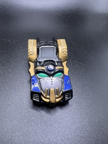 2002 BANDAI POWER RANGERS GOLD SILBER BLAU GRÜN 1:64 DIECAST 3" AUTO - Bild 1 von 8