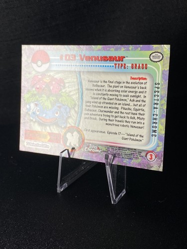 Venusaur #03 - Topps Chrome SPECTRA - Pokemon Topps Chrome Series 1 - Foto 10 di 11
