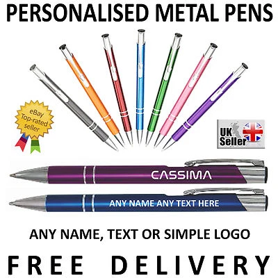 Cheap Personalised Engraved Metal Ballpoint Pen gift idea - Promotional Pens