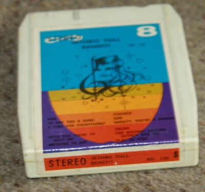 8 Track Tape Jethro Tull Benefit No. 136