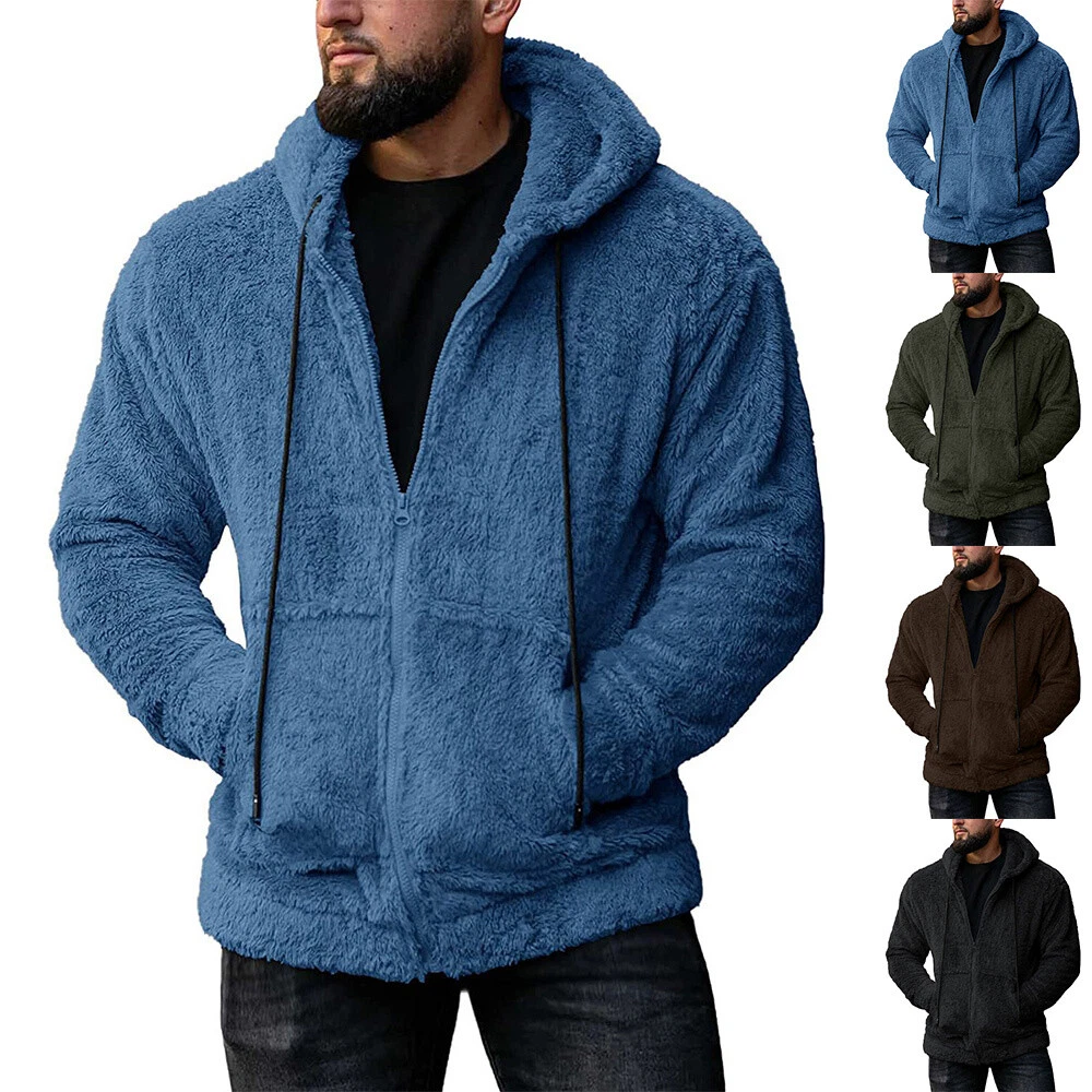 Fleece coat 2024 with hood