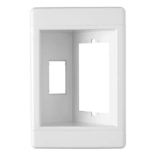 Pass  Seymour 1 Gang Recessed TV Media Box, White