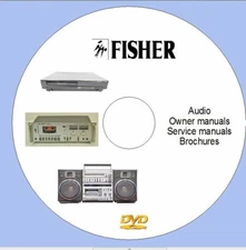 1 service manual for Fisher audio video on 1 dvd in pdf format