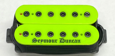 Seymour Duncan Blackened Black Winter Bridge Pickup - Neon Green