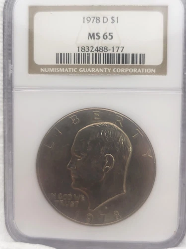 1978-D Eisenhower Dollar NGC MS65-Sweet!