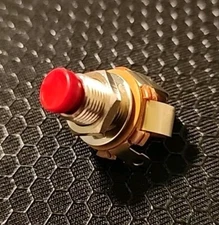 NOS Switchcraft 101 NO Red Momentary Pushbutton