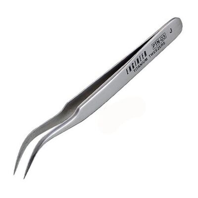 TITANPINZETTE gebogene gebogene Nase feine Spitzen J Typ Japan ENGINEER PTN-03