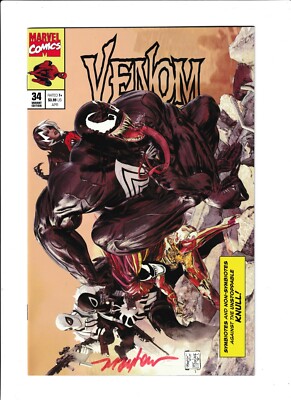 VENOM #34 (2021) MIKE MAYHEW | SIGNED W/COA | CONNECT TRADE | LTD 3000 | KNULL 