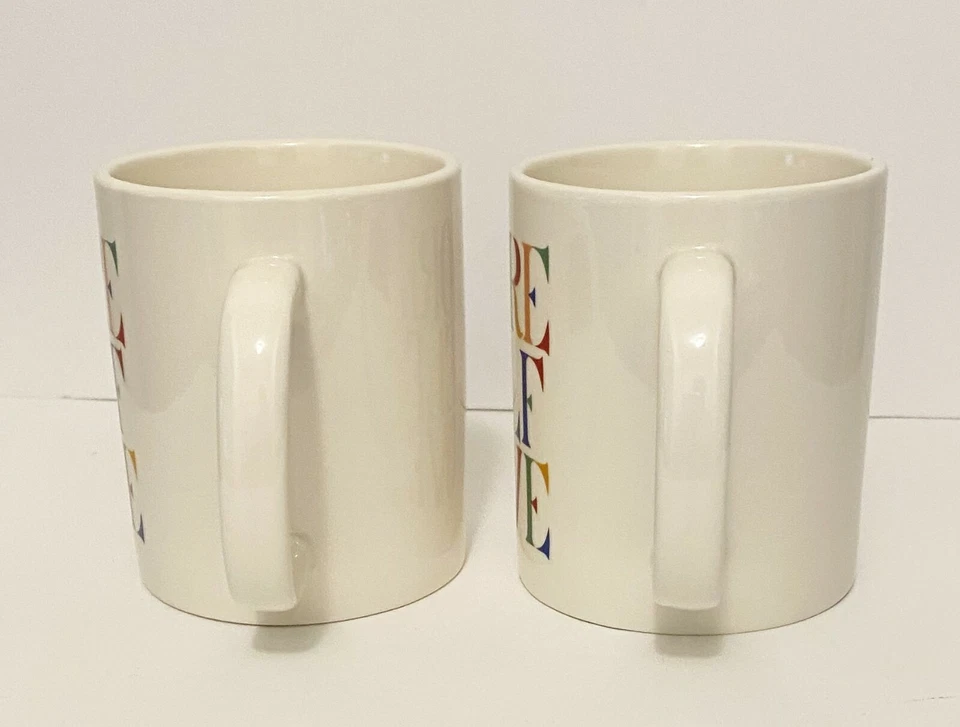 2 Stoneware Coffee Mugs, "More Self Love" 14 oz, Beige, New - Image 2 of 4