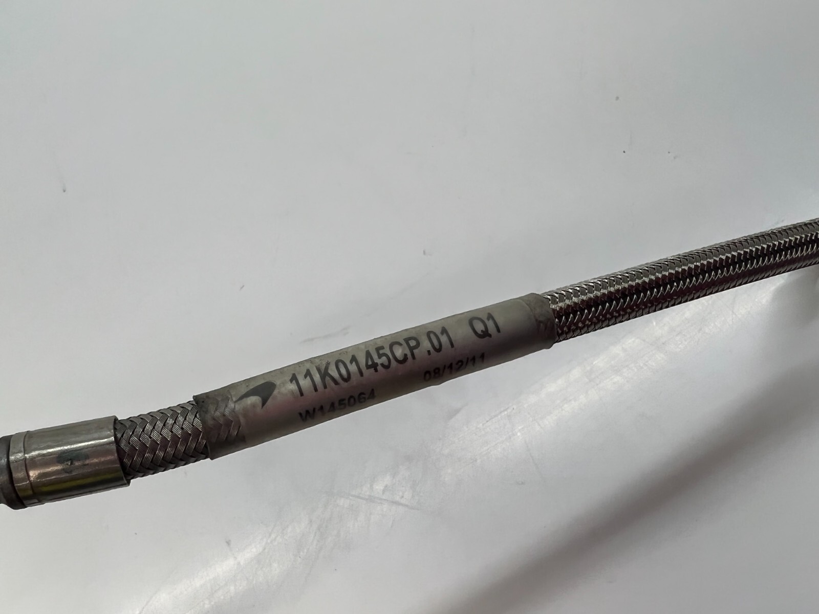 MCLAREN 650 650S BRAIDED FUEL LINE HOSE OEM 11K0144CP 11K0145CP
