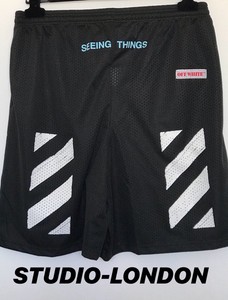 off white pantaloncini