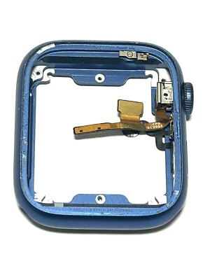 Original Rahmen für Apple Watch Series 7 45mm Blau mit Digital Crown Taste