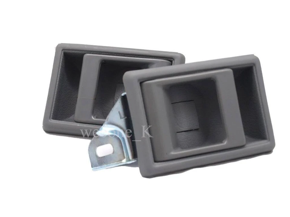 1 par de manijas de puerta interiores color gris aptas para Mitsubishi Mighty Max L200 1986-1996 Foto 2 de 4