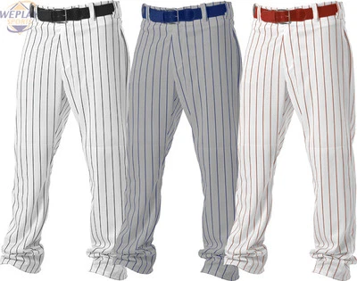 Alleson Adult Mens Relaxed Fit Open Bottom Pinstripe Baseball Pants 605WPN