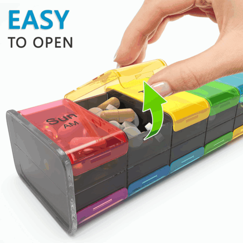 Extra großer Pillenorganizer XXL Pillenbox 7 Tage wöchentlich Pillenorganizer mit AM PM - Bild 3 von 8