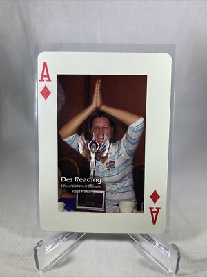 Des Reading  2006 National Tour Playing Disc Golf Card Texas States Rare