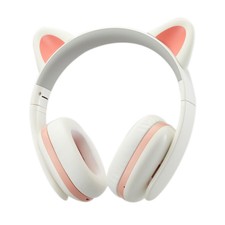 Music Headset Headphone Creative Cat Ear Stereo Over-ear Game Gaming Bass Hea...