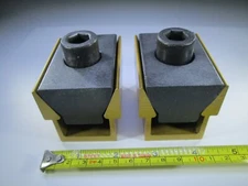 LOT ( 2 PCS ) MITEE BITE MODEL 2000 / 62000 UNIFORCE TABLE HOLD DOWN MILL CLAMP 