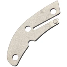 Flytanium Stonewash Grade 5 Titanium Delica Backspacer for the Spyderco Delica