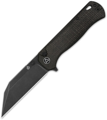 New QSP Knife Swordfish Button Lock Brown QS149-C2