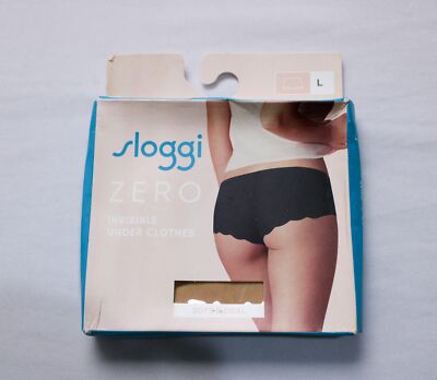 sloggi Women's Zero Invisible Soft Modal Short Panty ZG3 Cameo Brown Large NWT