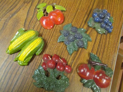 Kitchy Fruit/Veggie Decor Kitchen apple blueberry corn radish rasberry Ceramic 