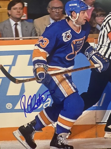 Rich SUTTER Signed 8x10 Photo! St. Louis Blues! NHL VETERAN! W/COA