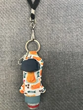 Inhaler Case Holder Sleeve Kitty Orange Tabby Cat Lovers Asthma Inhaler Keyring 
