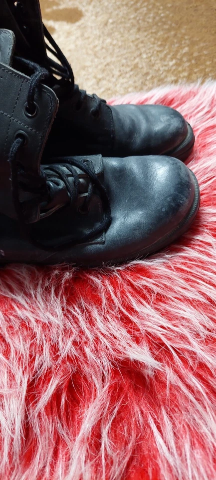 Brill work boots BLACK LEATHER BOOTS SHOES SIZE 42 - Image 3 of 4