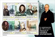2024 08- DJIBOUTI - GEORGE STEPHENSON        6V complet set    MNH ** T