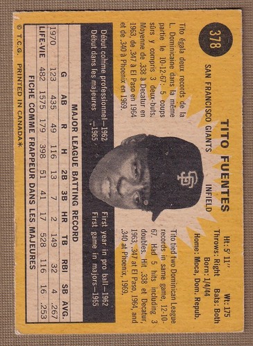 Béisbol OPC 1971 (265-393) * Tú eliges * Condiciones enumeradas - Imagen 76 de 94