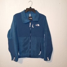 The North Face Blue Fleece Jacket Women's size Medium Full Zip with pockets