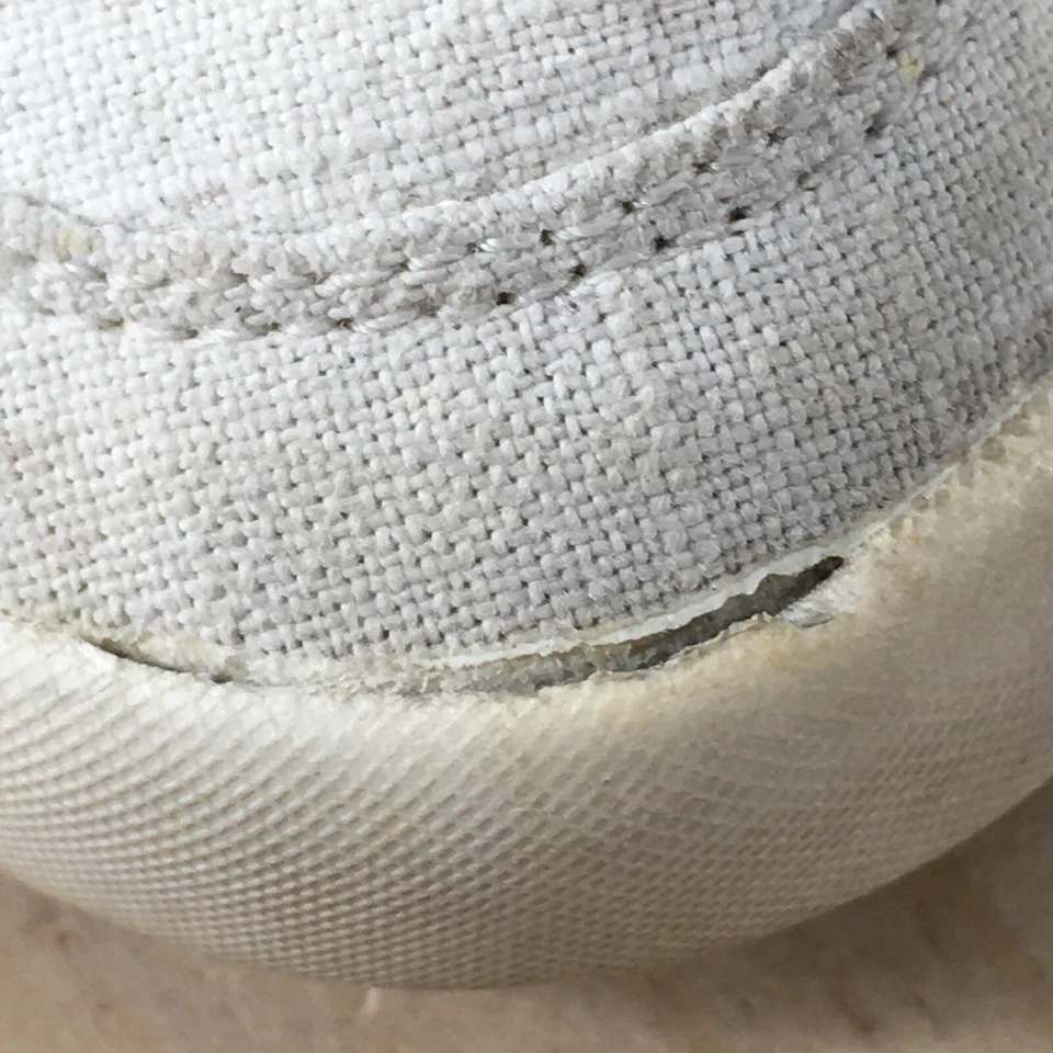 Roxy 冲浪鞋女式 8 高帮楔形运动鞋白色面料系带侧拉链 — 第 4/4 张图片