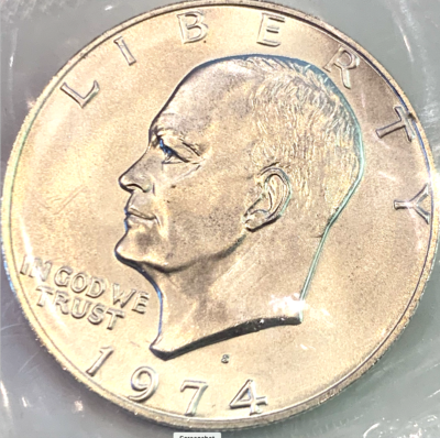 Rare 1974 S Mintmark Eisenhower Dollar – 40% Silver Uncirculated