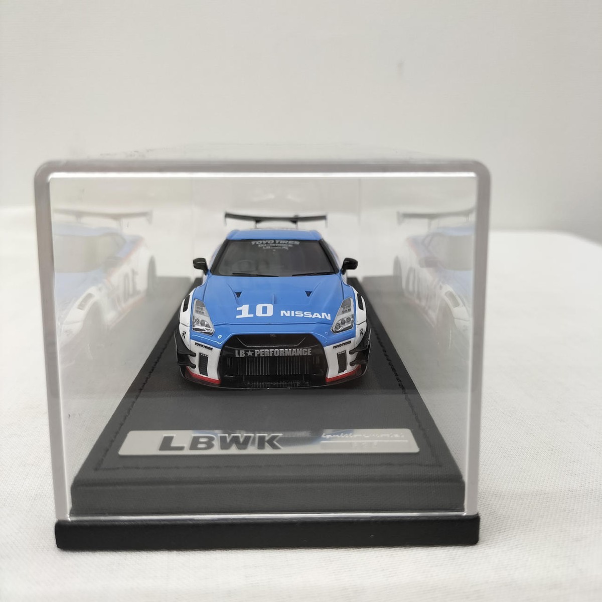 ignition model 1/43 LB-WORKS GT-R R35 type 2 White/Blue IG2555 | eBay