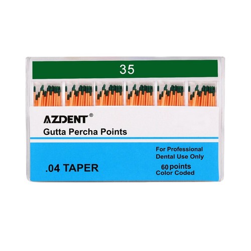 AZDENT Dental Endodontic Gutta Percha Points Taper GP 0.04 15-40# Root Canal - Picture 33 of 58