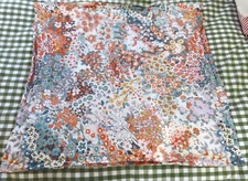 Pottery Barn Amelia Orange + Blue Floral Euro 30x30 Pillow Sham