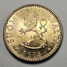 1985 Finland 20 Pennia - Aluminum-Bronze - Finnish - World Coin - Europe