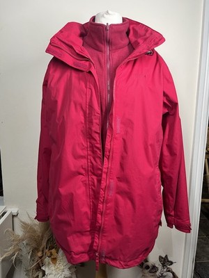 Regatta Hydrafort Waterproof Jacket & Fleece 2-in-1 Set  Women s UK 16  Burgundy