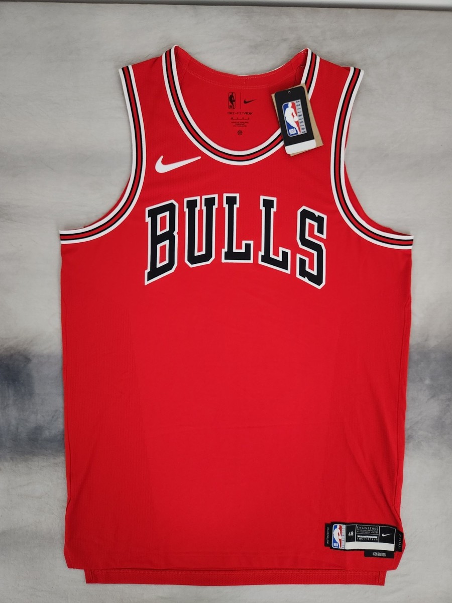 Nike Chicago Bulls Authentic Icon Edition Blank Jersey Men's Size